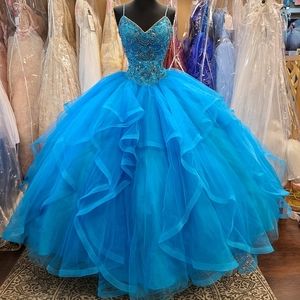 Peacock Flounce Ballgown